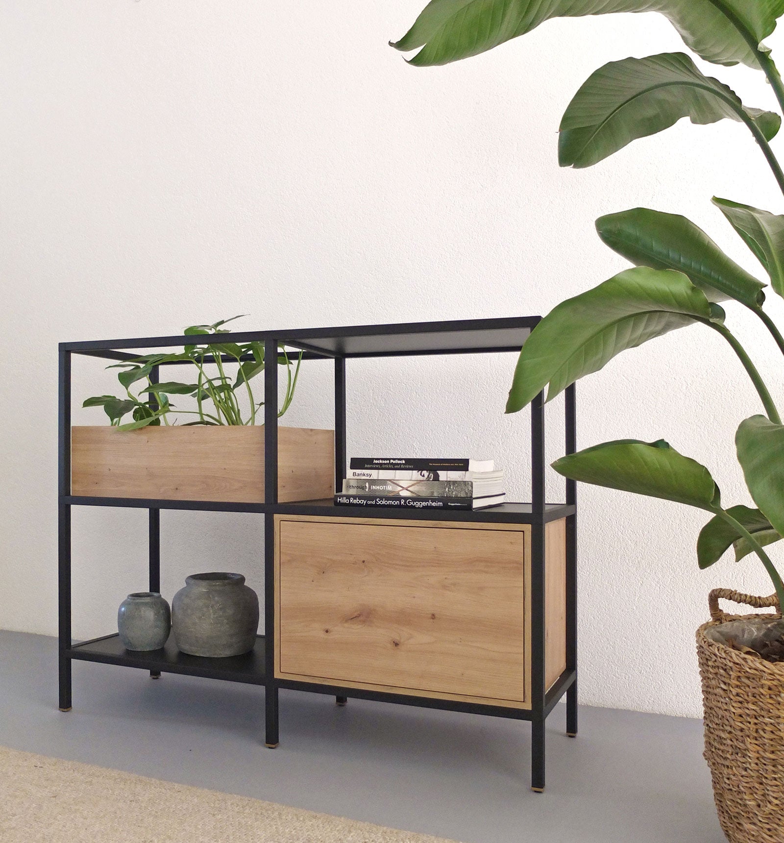 Modulaire Dressoir Industrieel, Zwart | Bestel Online Kastell.nl